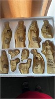 New King James Stone Resin Ivory White Nativity