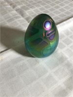 3" Tall Iridescent Paperweight by Vines