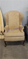 Antique wing back chair