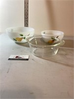 Fire king glass bowls