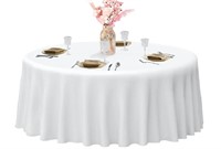New - Table Cloth - White - Round