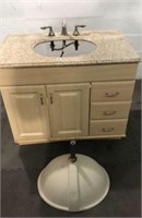 Granite Top Bathroom Sink Station Q