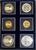 1977 RARE Turks & Caicos Gold & Silver Coin Set