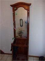 Wooden Halltree and mirror