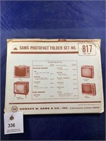 Vintage Sams Photofact Folder No 817 Console TVs