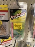 12  5-PACKS TROUT MAGNET JIG HEADS