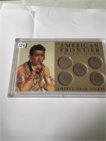 American Fronyier 5 Liberty V Nickels Coin Collect