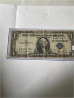1935 D Series $1 Silver Certificate Bill F Grade