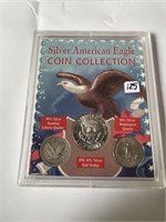 Silver American Eagle 3 Coin Collection