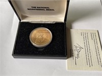 1976 MS High Grade Bicentennial Gold Plated Medal