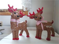 Vintage Kimple Reindeer Figures Hand Painted1980s