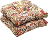 2-Pk Pillow Perfect Bright Floral Indoor/Outdoor