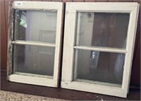 4 - 2 pane wooden windows