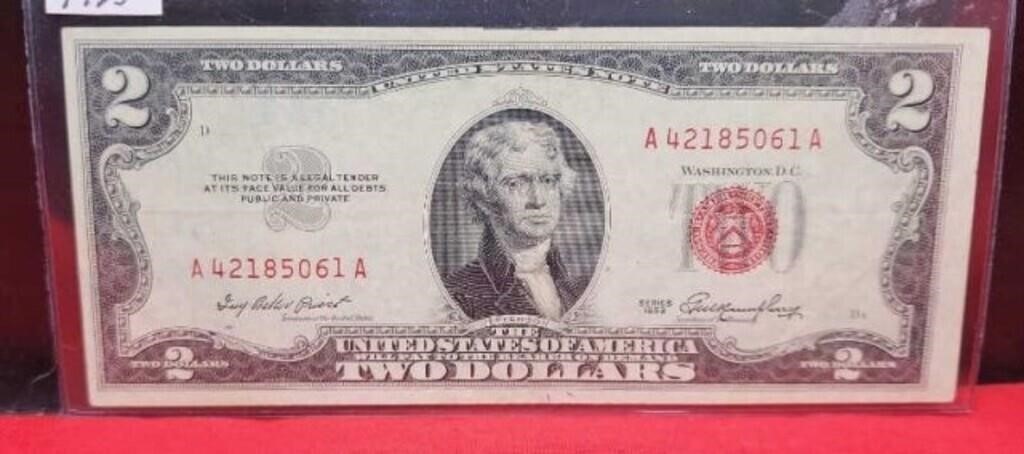 1953 $2 Red Seal Note