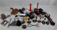 Assortment of Vintage items to include car bottle