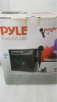 Portable karaoke PA speaker amplifier and