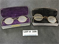2 Pairs Vintage Eyeglasses