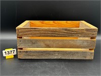 12" x 8" barnwood style wood crate