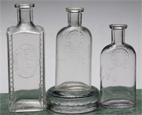 1888 Schultz Denver Medicine Bottles + (3)