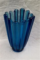 Blue Fostoria Vase