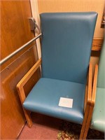 Blue Leather Tall Back Medical Chair