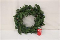 Battery Operated Christmas Wreath ~ Works
