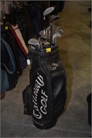 CALLAWAY BAG AND DUNLOP IRONS AND DRIVERS