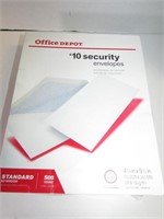 Box of Office Depot 10" Security Envelopes