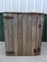 Vintage Wood Cabinet: Barn-Find