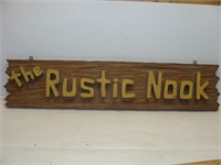 The RUSTIC NOOK Sign