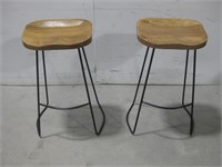 Two 16"x 12"x 29" Stools