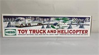 HESS toy truck *missing helicopter WITH BOX