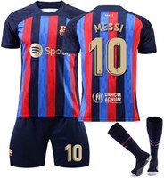 NEW (Kid's SIZE 16) Barcelona Soccer Jersey Set