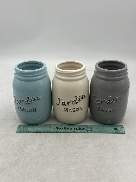 NEW Mixed Lot of 3- Ceramic Vase/Jar