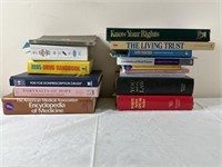 Medical and law books