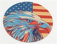 Bald Eagle American Flag Mouse Pad
