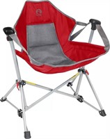 ‘’P’’ MEMBER’S MARK SWING LOUNGER CAMP CHAIR-RED-