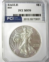 2016 Silver Eagle PCI MS70