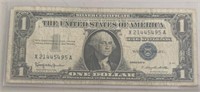 $1.00 SILVER CERIFICATE "SERIES 1957 B"