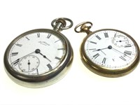 Pair of Waltham Antique Pocket Watches