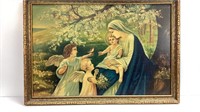 Original oil 0n canvas painting of Madonna and