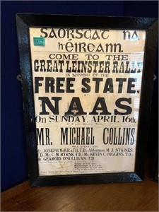 Two Vintage Style Framed Prints, Free State Rally