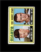 1967 Topps #341 Giants Rookie Stars P/F to GD+