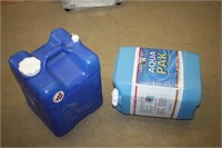 2 Large Water Jugs 5 US Gallons