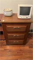 Three Drawer Bedside Dresser