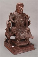 Chinese Carved Wooden Figure,