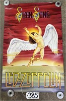 1986 36x24 Swan Song Led Zeppelin Poster