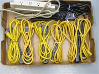 Eight Assorted Outlet Strips/Surge Protectors