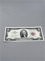 1963 $2 Red Seal Crisp UNC Note
