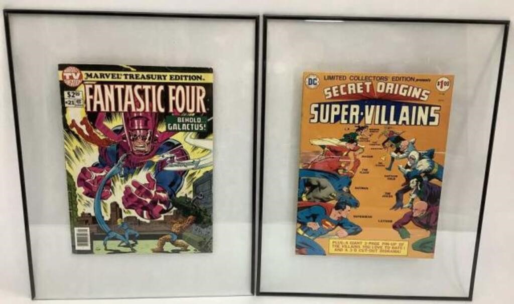 2 Framed Special Edition Comic Books